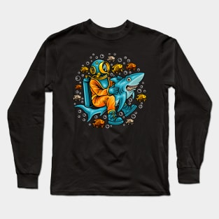 Ocean tour illustration Long Sleeve T-Shirt